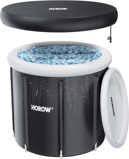 Ice Bath Tub for Athletes – Complete Starter Pack – 110 Gal Portable Ice Pod Barrel