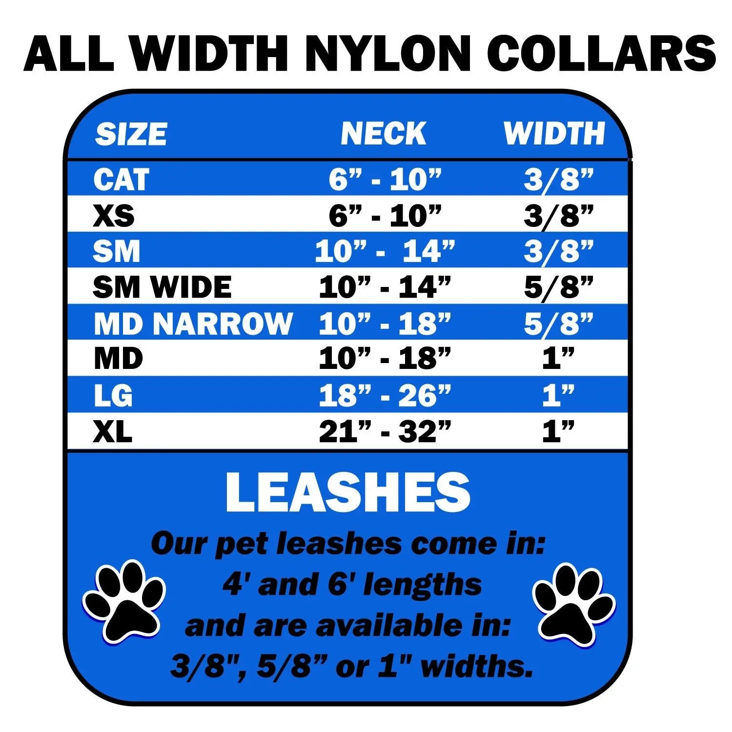 Pet Dog & Cat Nylon Collar or Leash, "Diagonal Dots" WooF WooF MeoW MeoW