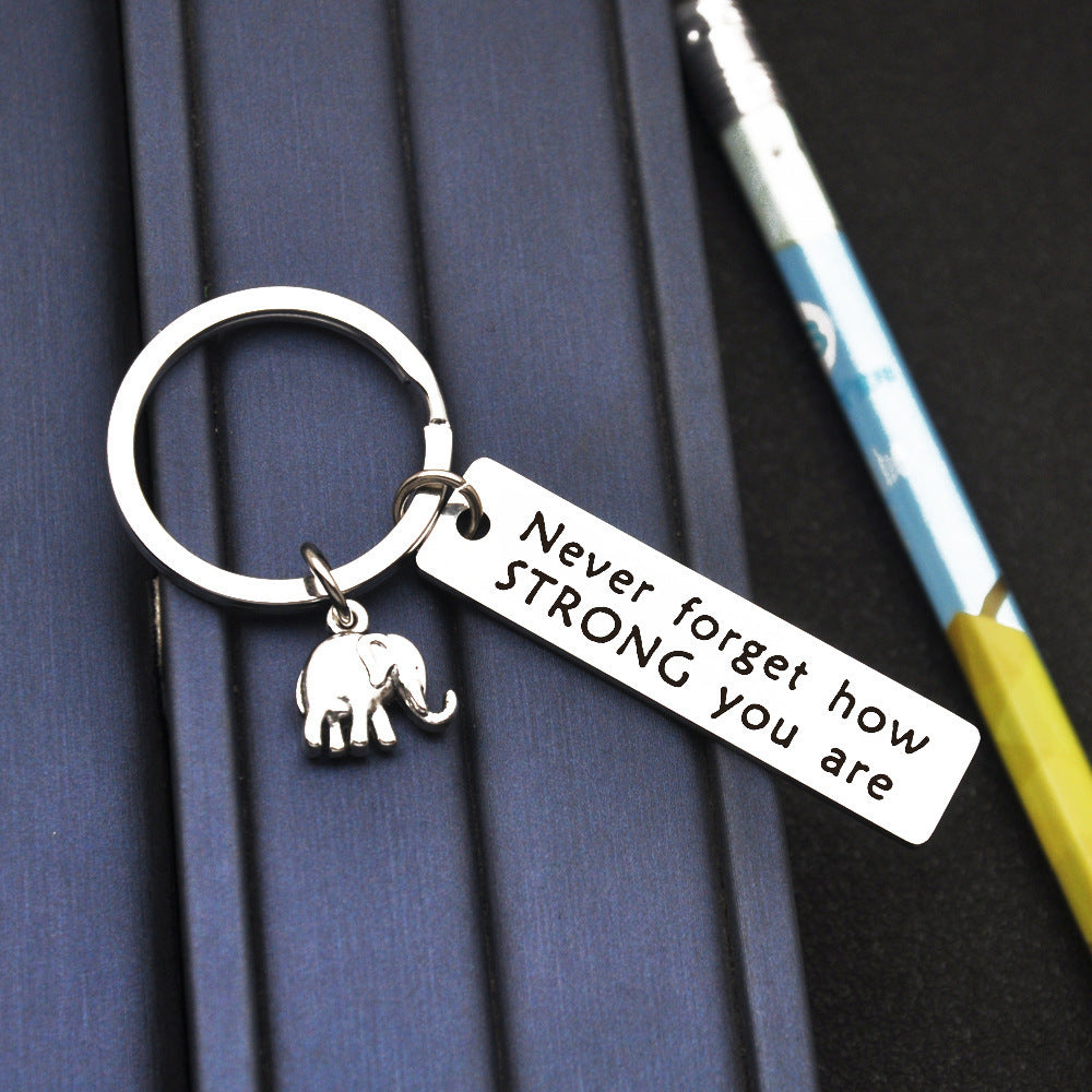 Stainless Steel Keychain | Inspirational Quote