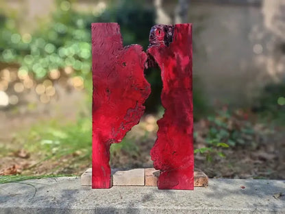 Red Olive Wood Slab for DIY Epoxy River Table 20" - Our3Designs