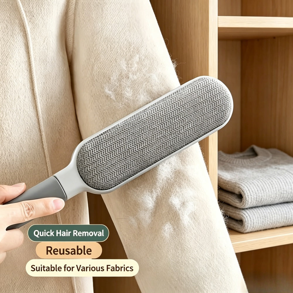 Double-sided Electrostatic Adhesive Brush, Reusable Pet Hair Cleaner