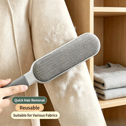 Double-sided Electrostatic Adhesive Brush, Reusable Pet Hair Cleaner