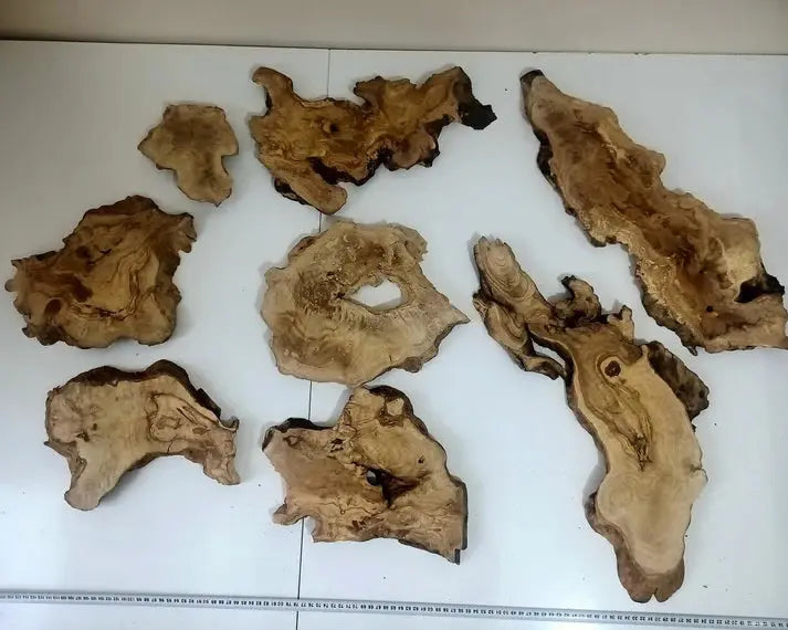 Live Edge Olive Wood Slab Set for DIY Epoxy - Our3Designs