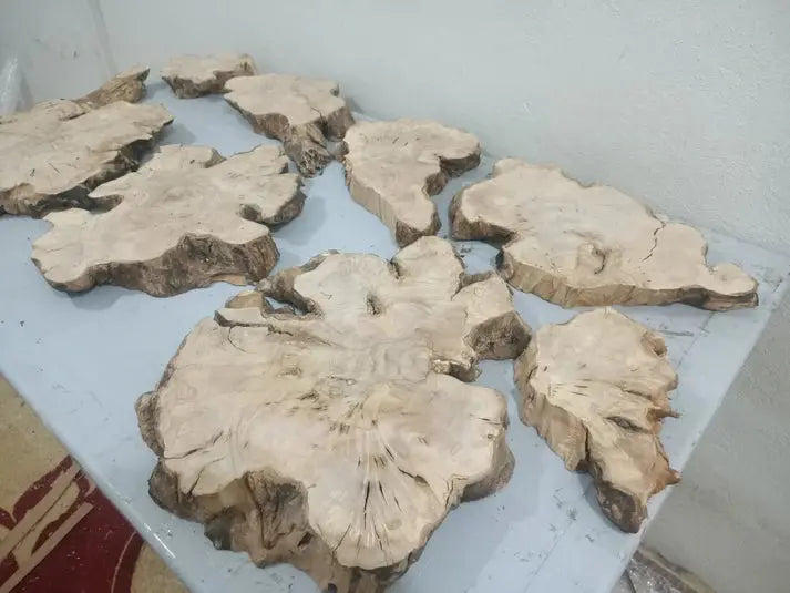 Live Edge Olive Wood Slab Set for DIY Epoxy - Our3Designs