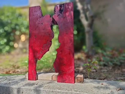 Red Olive Wood Slab for DIY Epoxy River Table 20" - Our3Designs