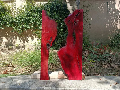 Red Olive Wood Slab for DIY Epoxy River Table 20" - Our3Designs