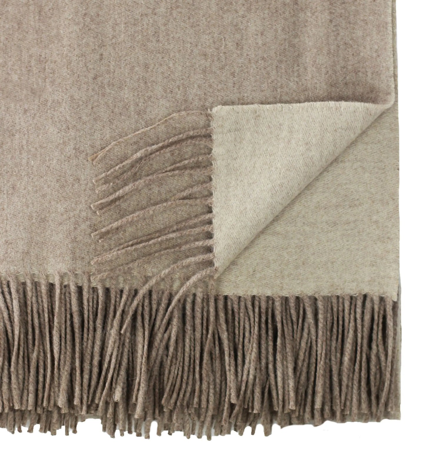 100% Merino Wool Reversible Throw Mélange Home