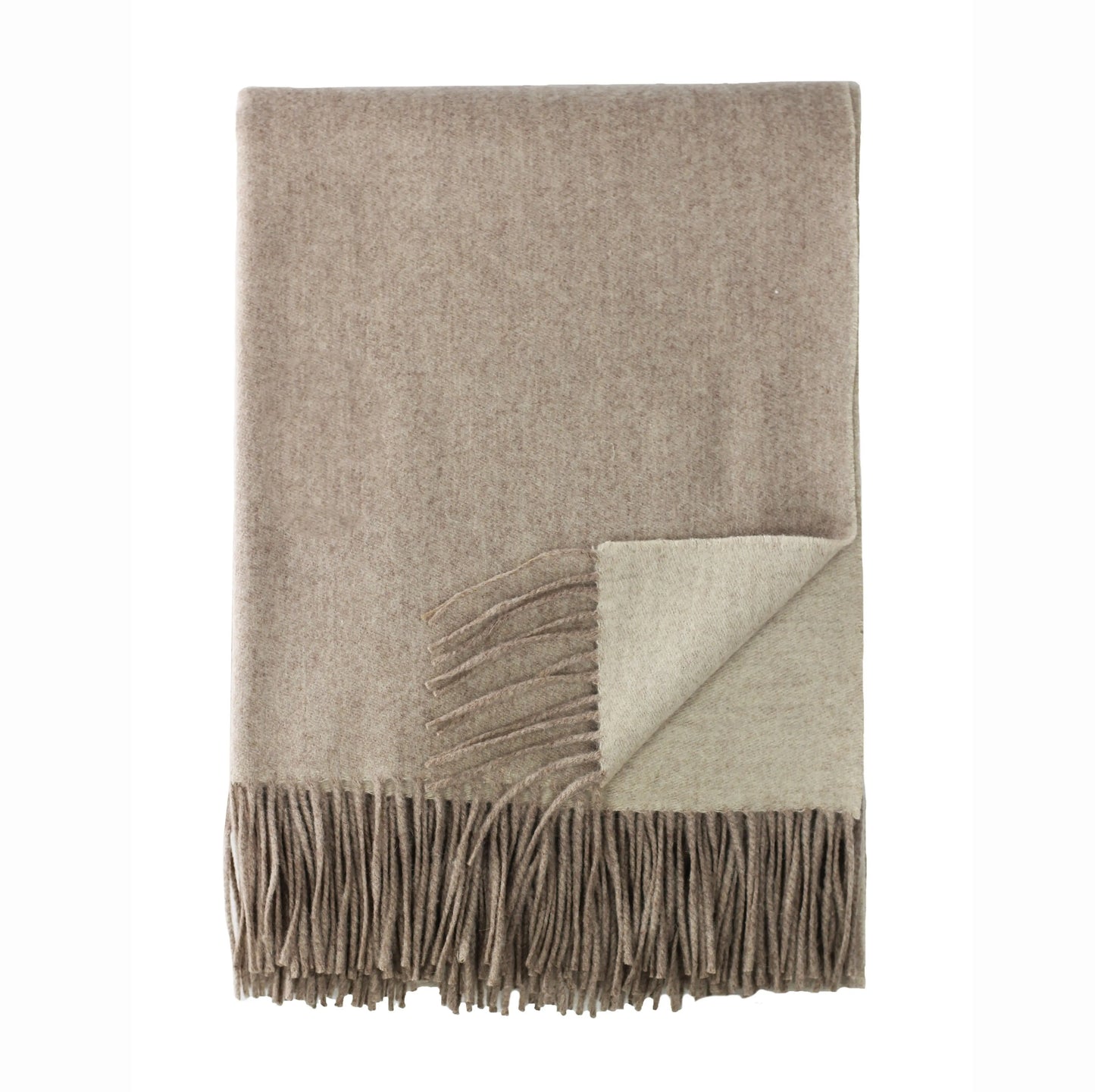 100% Merino Wool Reversible Throw Mélange Home