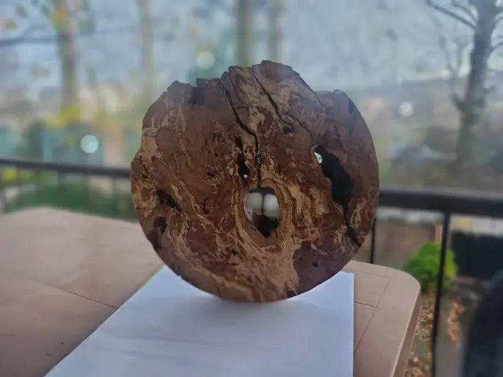 16" Round Olive Slab For Epoxy Project - Our3Designs