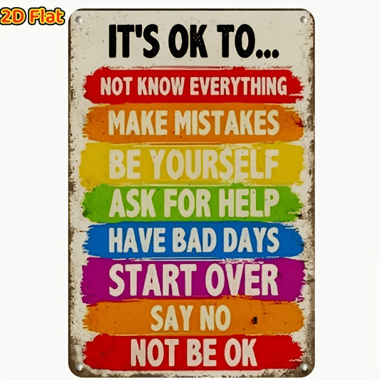 Inspirational Wooden Sign, 7.87X5.9 Inch