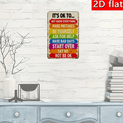 Inspirational Wooden Sign, 7.87X5.9 Inch