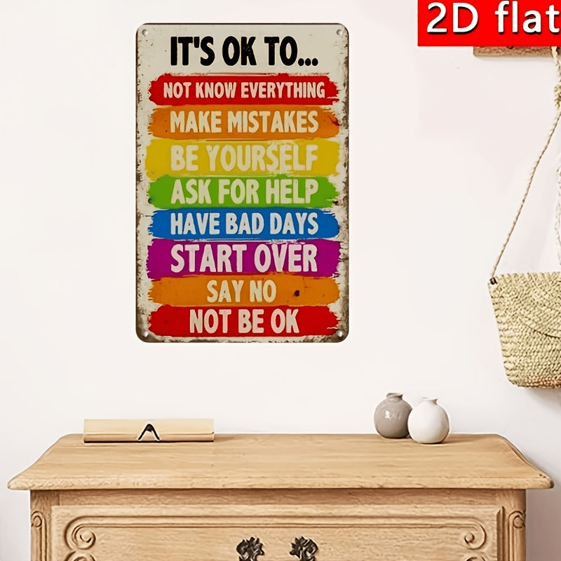 Inspirational Wooden Sign, 7.87X5.9 Inch