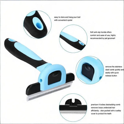 Pet grooming brush