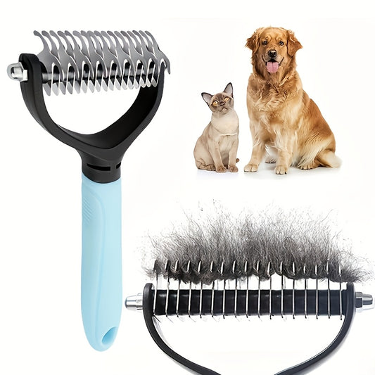 Stainless Steel Pet Hair Removal Rake Comb