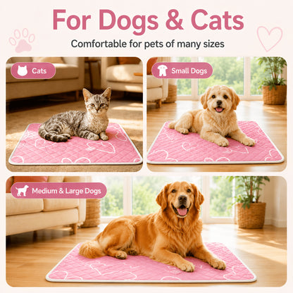 Cooling Pet Bed, Breathable Sweat Absorbing Dog or Cat Bed