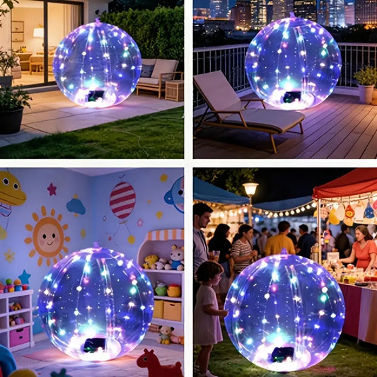 2 Pack - Solar Floating Pool Decoration - 14-Inch Inflatable