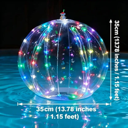 2 Pack - Solar Floating Pool Decoration - 14-Inch Inflatable