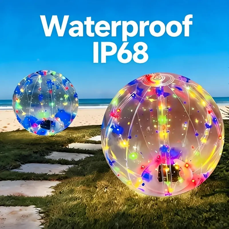 2 Pack - Solar Floating Pool Decoration - 14-Inch Inflatable