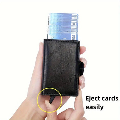 Automatic Pop-Up Credit Carbon Fiber Wallet