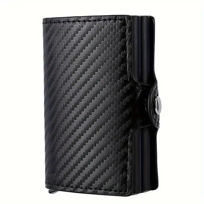 Automatic Pop-Up Credit Carbon Fiber Wallet