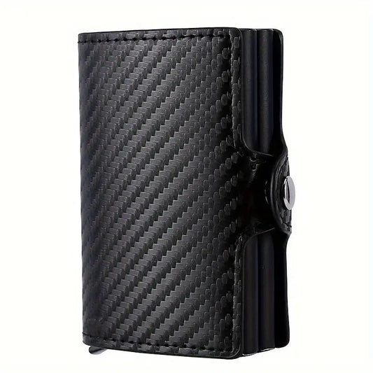 Automatic Pop-Up Credit Carbon Fiber Wallet