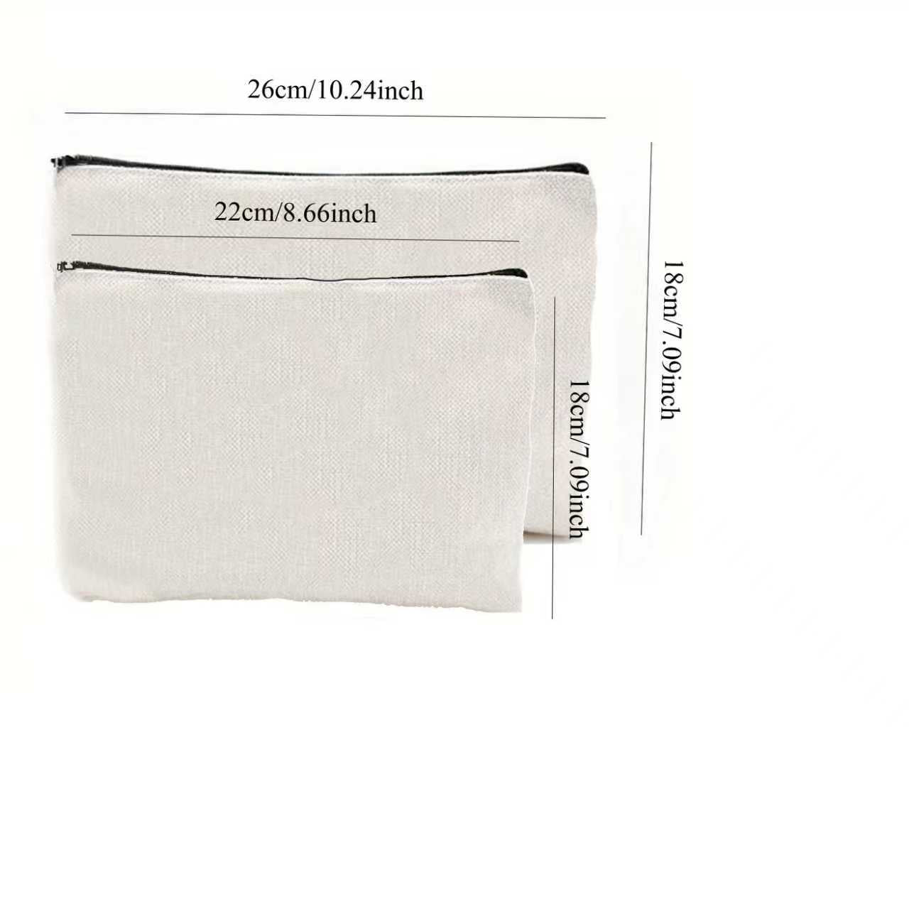 1pc Gentleman Theme Double-Sided Printed Toiletry Bag