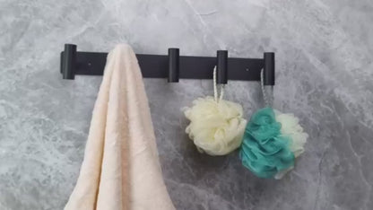 Wall-Mounted Coat Rack with T-Shaped Hooks