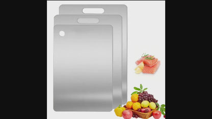 High-quality Double-sided Titanium Steel Cutting Board - Engraveable