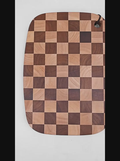 Walnut & Oak End Grain Wood Chopping Board
