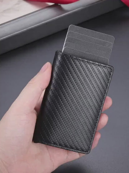 RFID Automatic Pop-Up Card Aluminum Alloy Card Holder / Wallet