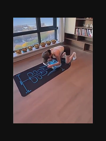 Abdominal Roller Fitness Mat and Knee Pad