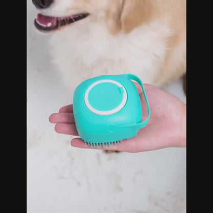 Dog Bath Brush with Soft Silicone Bristles - 2 PCS