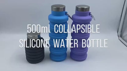 16oz Collapsible Silicone Water Bottle