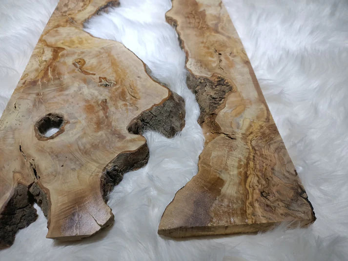 Olive Wood Slab for DIY Epoxy River Table 24"
