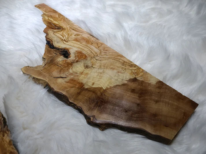 Olive Wood Slab for DIY Epoxy River Table 24"