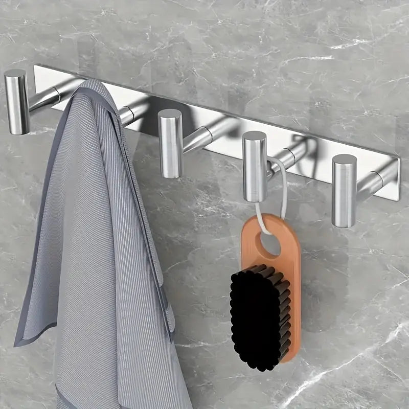 Wall-Mounted Coat Rack with T-Shaped Hooks