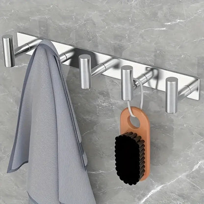Wall-Mounted Coat Rack with T-Shaped Hooks