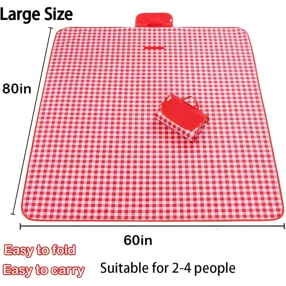 Red Extra Large Picnic Outdoor Blanket