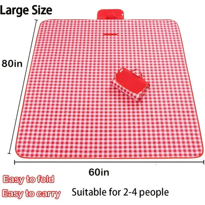 Red Extra Large Picnic Outdoor Blanket