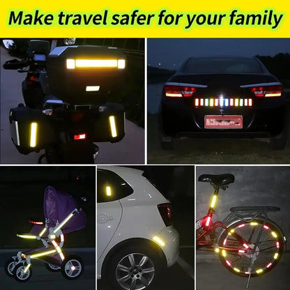 23 Sheets High Visibility Reflective Safety Stickers