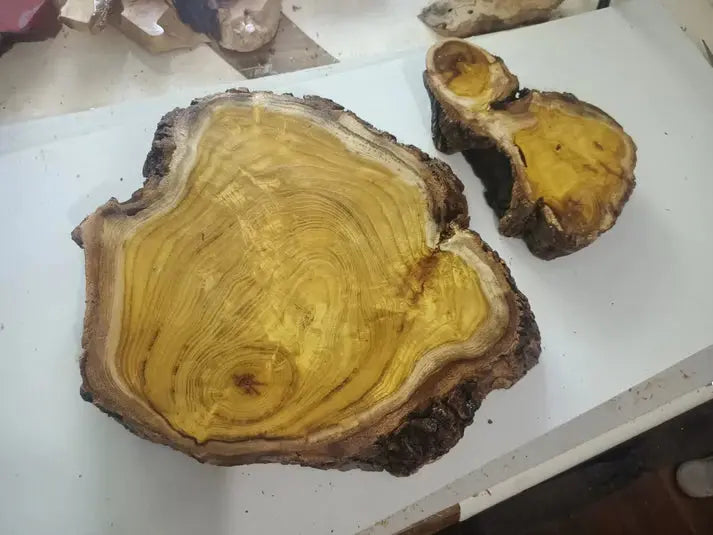 Live Edge Mulberry Wood Slab Set 2 Pcs - Our3Designs
