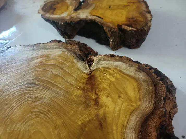 Live Edge Mulberry Wood Slab Set 2 Pcs - Our3Designs