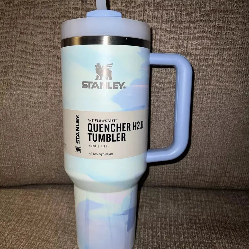 Stanley Cool Serene Quencher Tumbler Straw Cup 40 oz – Brushstrokes (In Hand)
