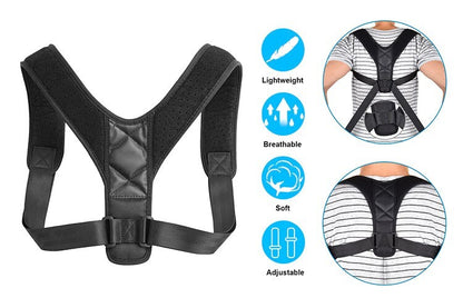 Adjustable Posture Corrector Back Shoulder Support Correct Brace Belt Men Women