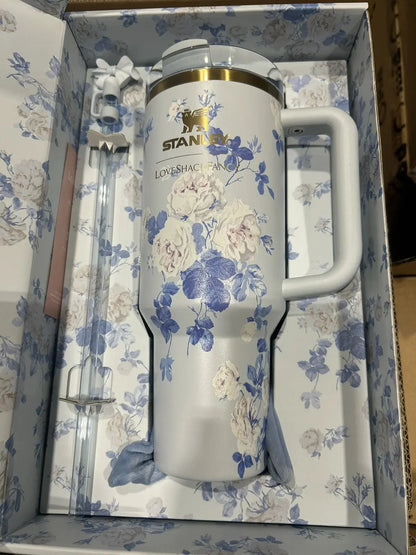 Stanley x LoveShackFancy Quencher Tumbler | 40 OZ – Everblooming Rosettes AK