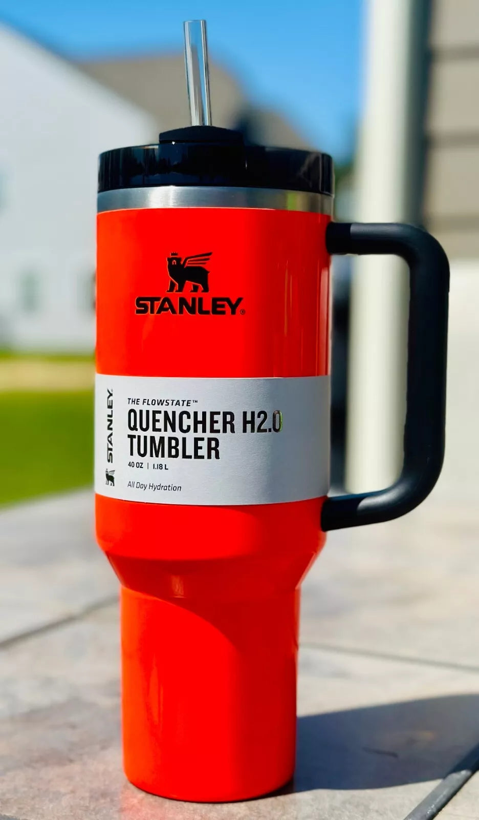 Brand New Stanley 40 oz Quencher H2.0 FlowState™ Tumbler _RED  (With Box)
