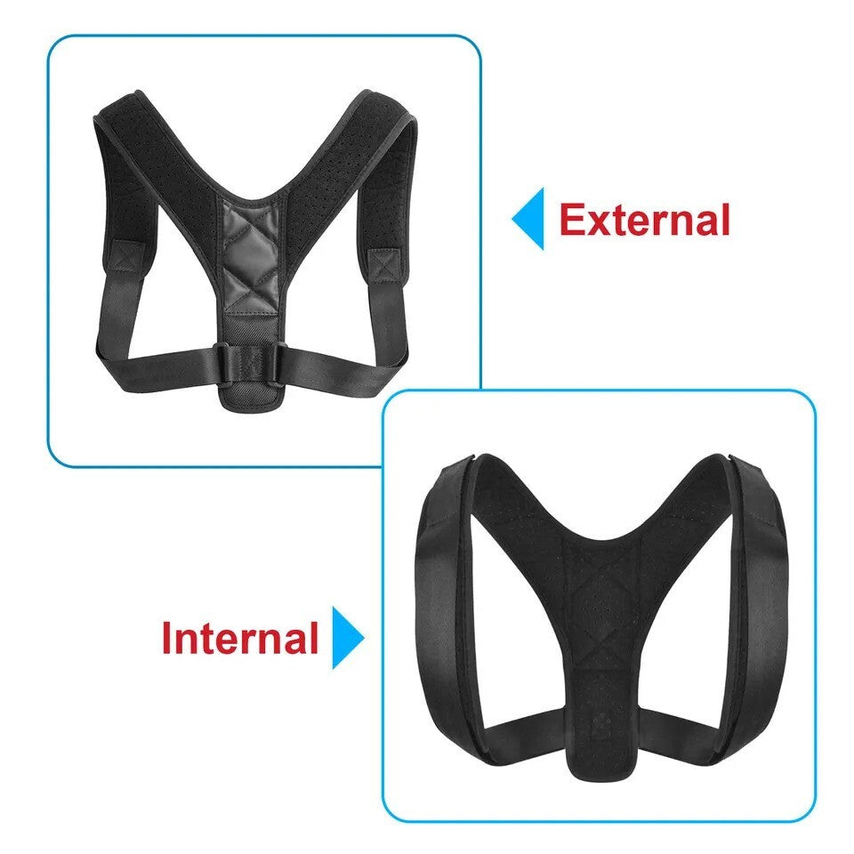 Adjustable Posture Corrector Back Shoulder Support Correct Brace Belt Men Women