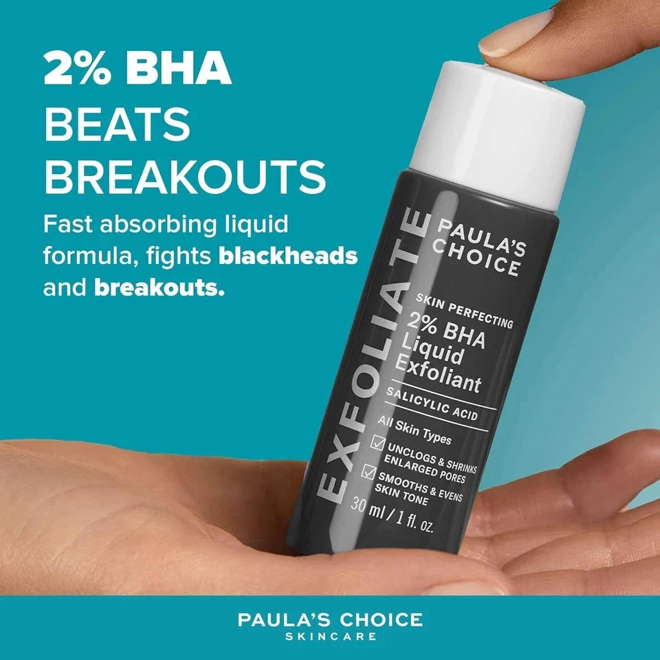 Paula’s Choice 2% BHA Liquid Exfoliant 30 ml – Unclogs Pores & Targets Blackheads AK