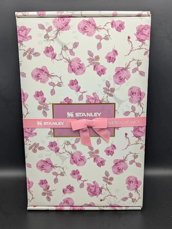 🌺 Stanley x LoveShackFancy Quencher Tumbler 20 OZ Ribbon Rosa IN HAND 🌺 AK