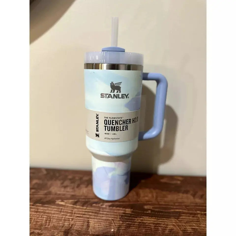 Stanley Cool Serene Quencher Tumbler Straw Cup 40 oz – Brushstrokes (In Hand)